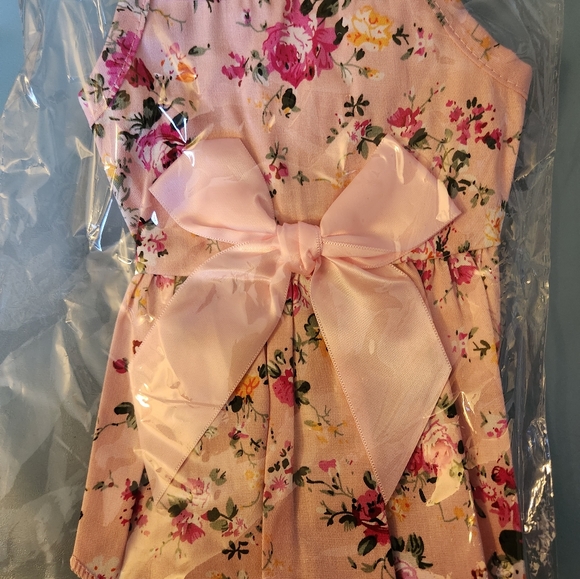 Sweet Pink Dog Sundress Perfect For Summer Size Small Fits Like Extra Small New - Picture 1 of 2